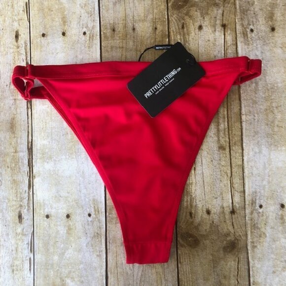 NWT PrettyLittleThing Red Tanga Bikini Bottom 6 - Picture 6 of 6